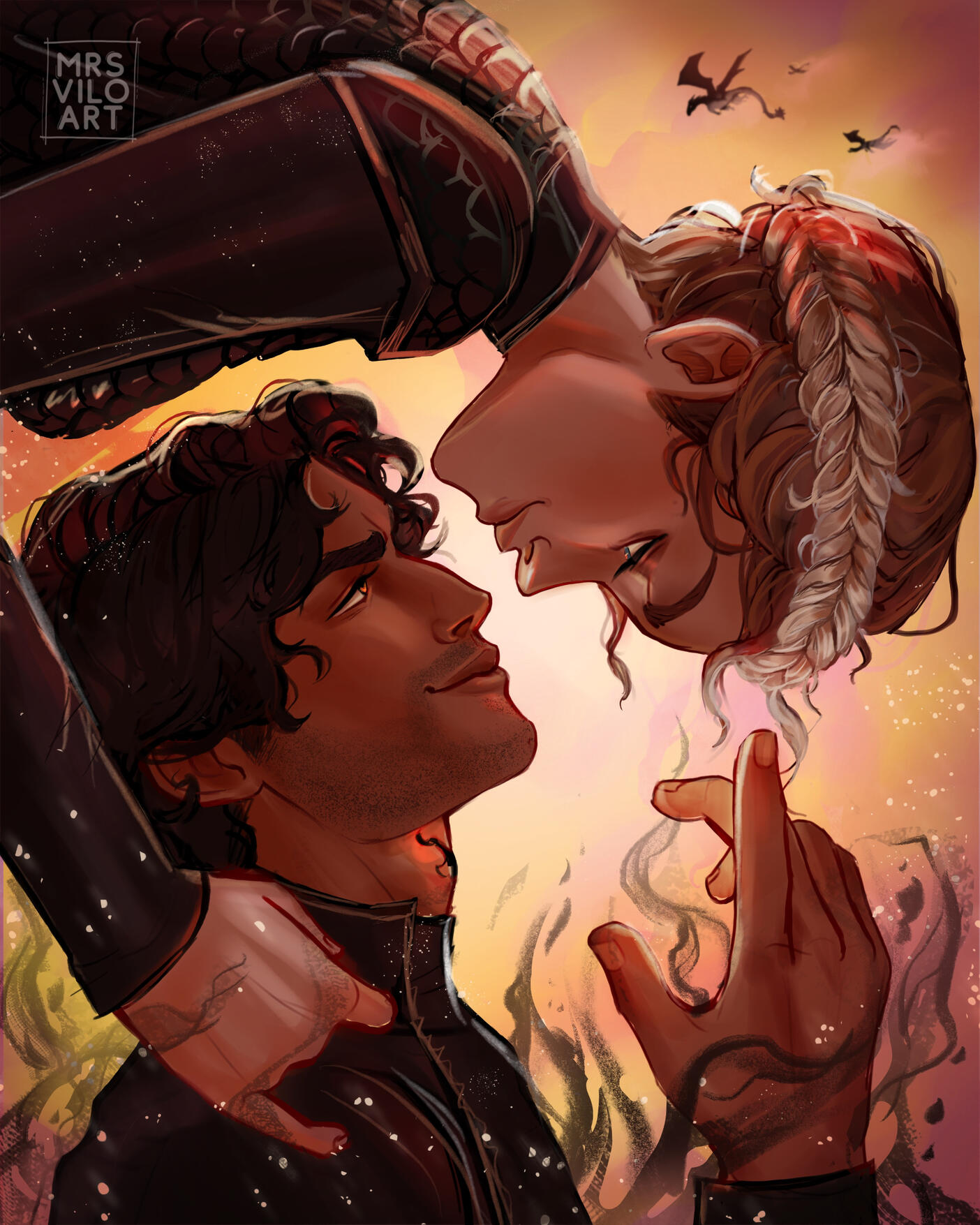 Fourth Wing by Rebecca Yarros Fanart